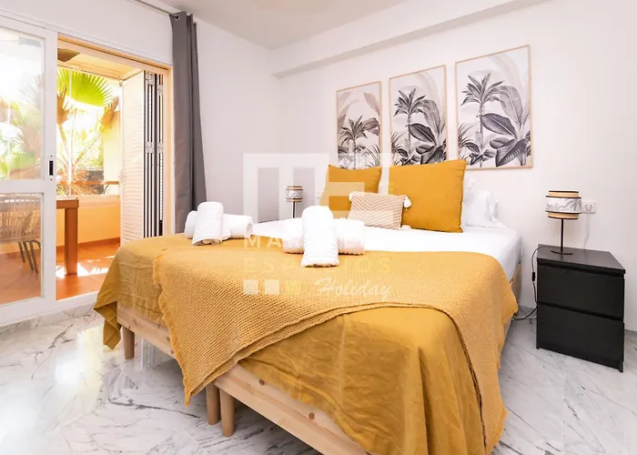 شقة Chic Garden Flat 5min From ماربيا